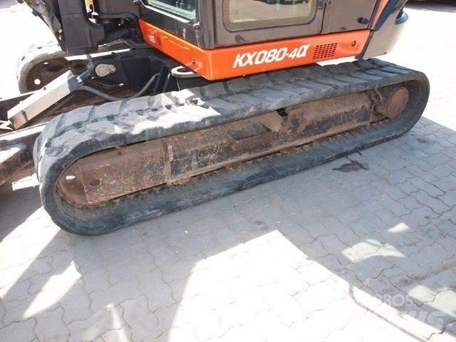 Kubota KX080-4a Mini ekskavatörler, 7 tona dek
