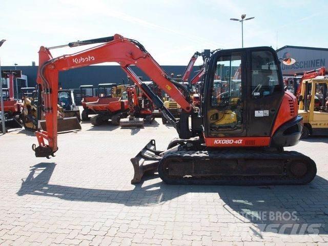 Kubota KX080-4a Mini ekskavatörler, 7 tona dek