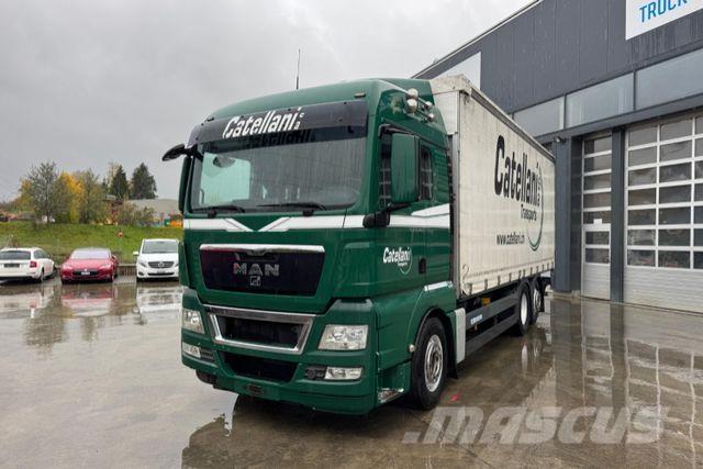 MAN TGX 26.480 6x2 Kayar tenteli kamyonlar