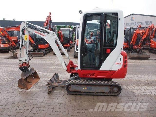 Takeuchi TB 216 Mini ekskavatörler, 7 tona dek