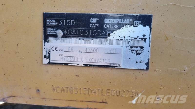 CAT 315DL Paletli ekskavatörler