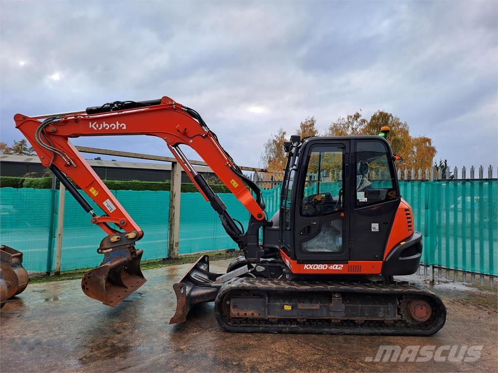 Kubota  Mini ekskavatörler, 7 tona dek