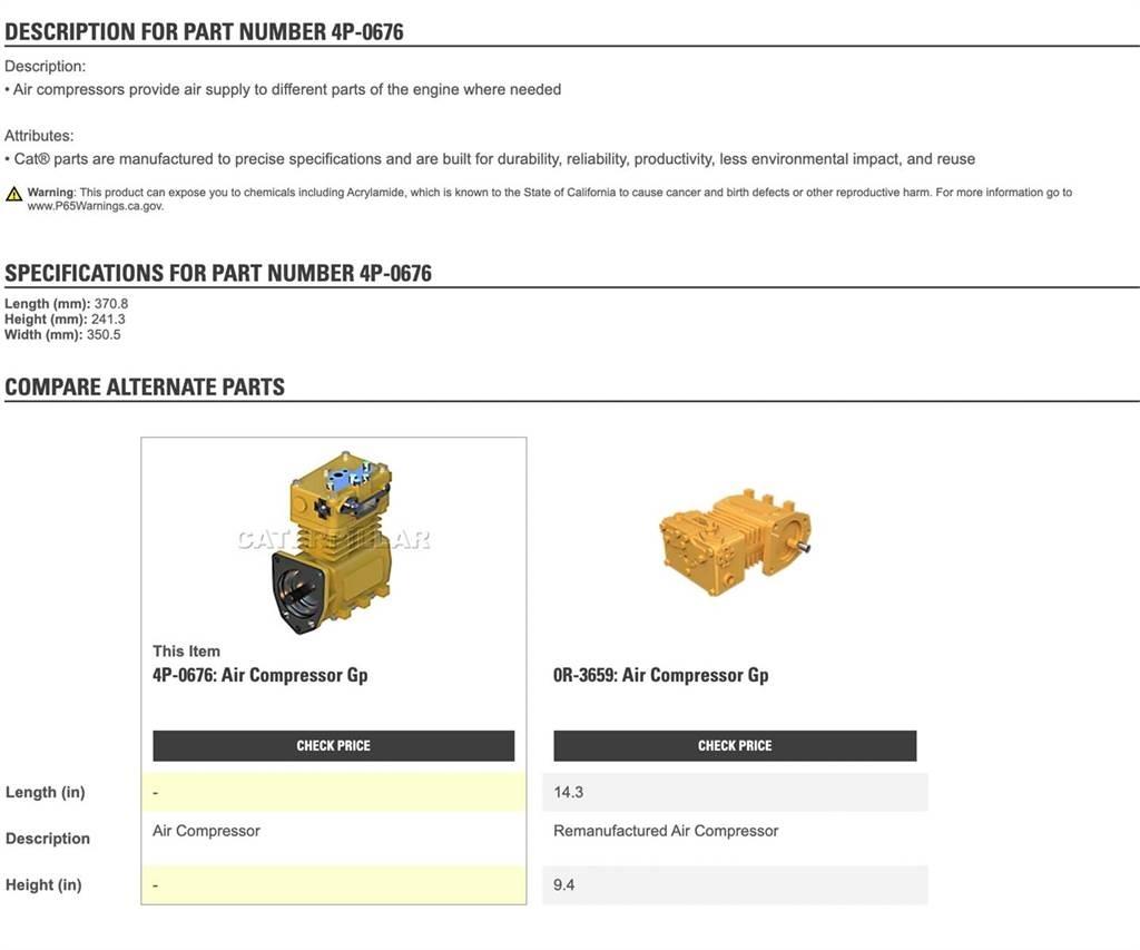 CAT 3406 Diger aksam
