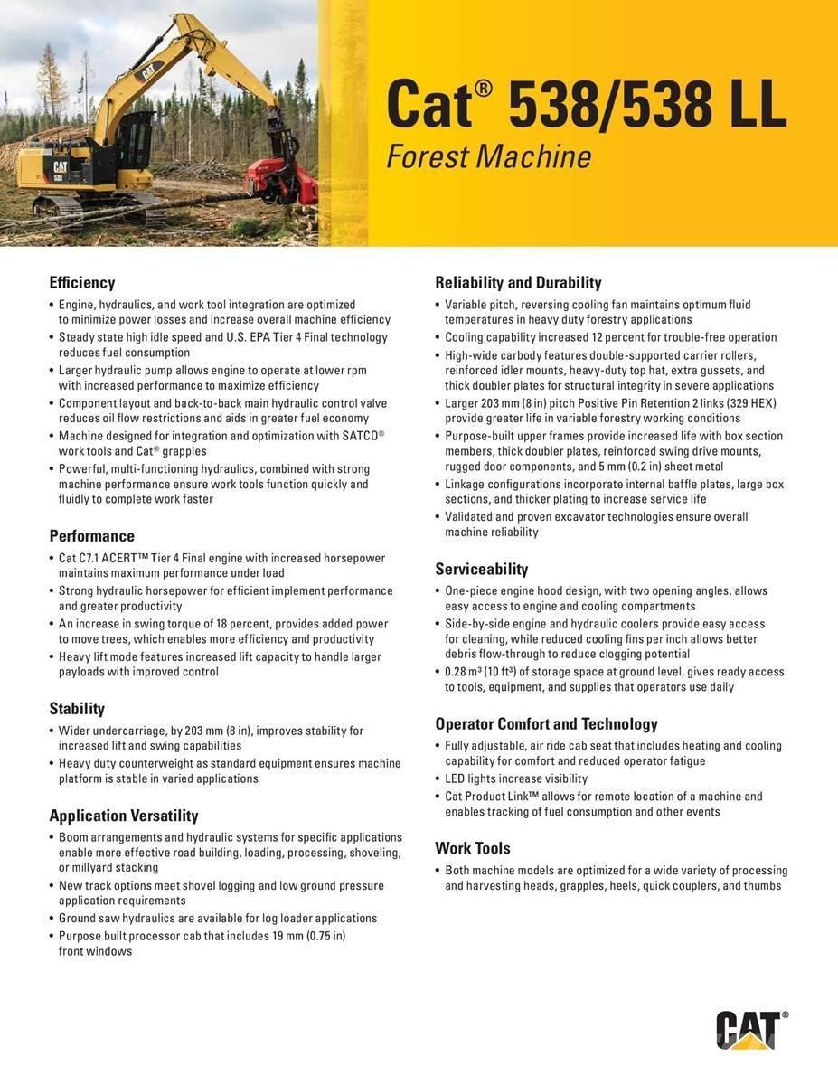 CAT 538 LL Mafsalli yükleyiciler