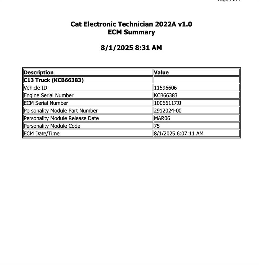 CAT C13 Elektronik