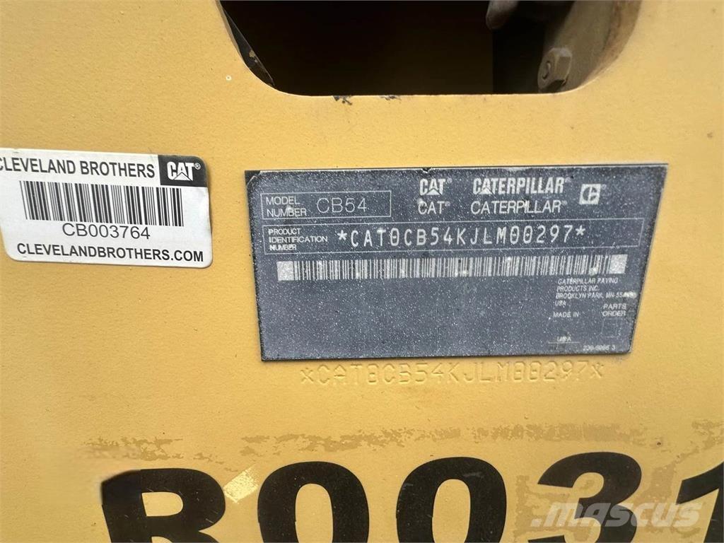 CAT CB54 Tek tamburlu silindirler