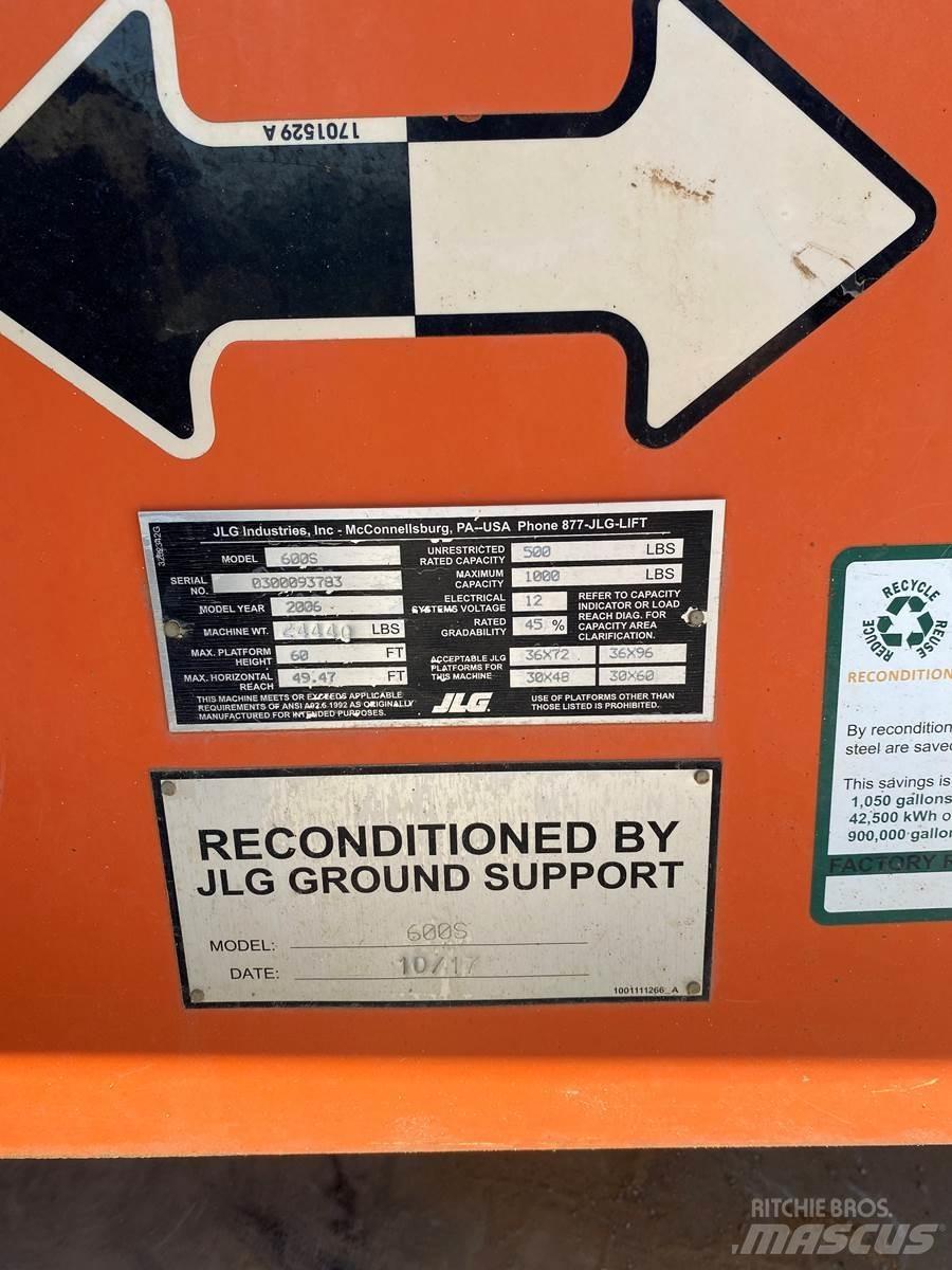 JLG 600S Teleskopik personel platformları