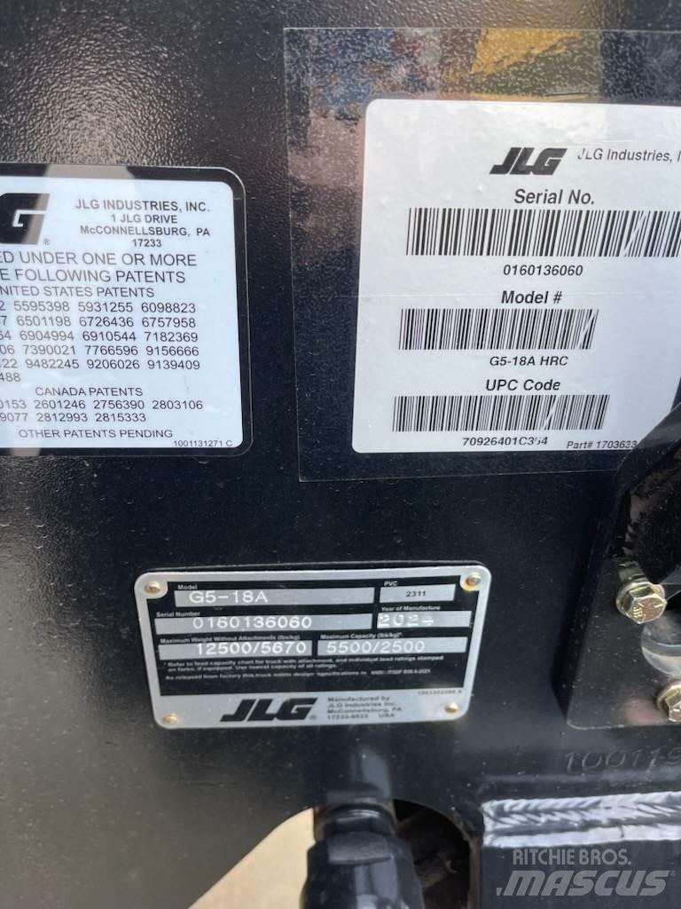 JLG G5-18A Teleskopik yükleyiciler