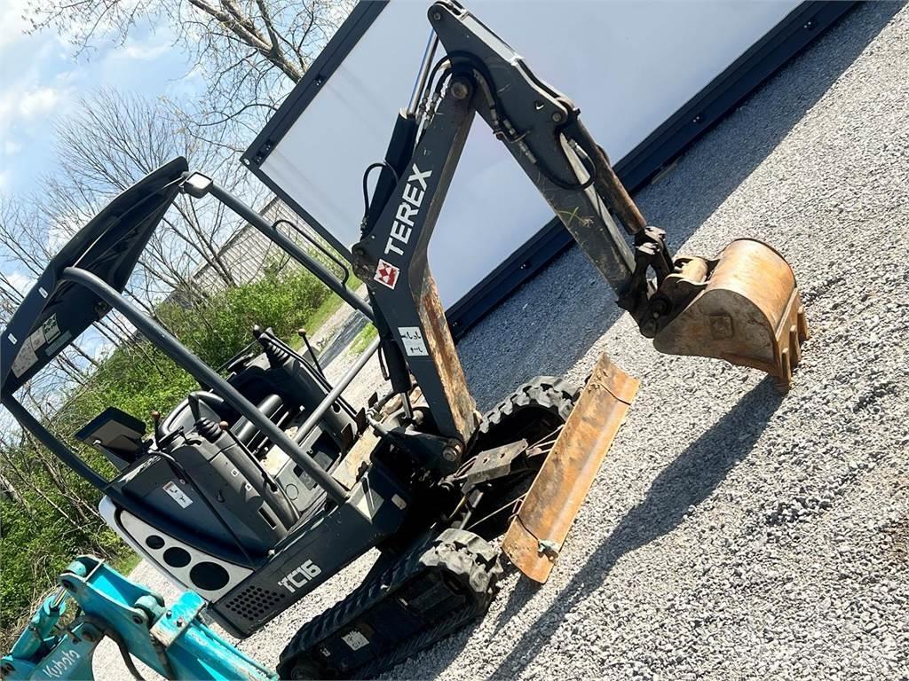 Terex TC16 Mini ekskavatörler, 7 tona dek