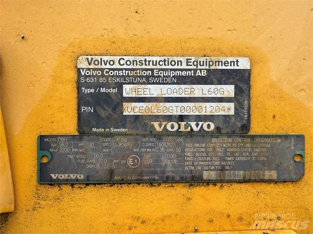 Volvo L60G Tekerlekli yükleyiciler