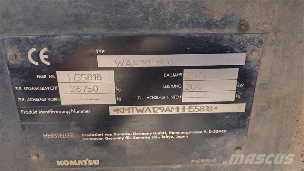 Komatsu WA 470-8 Tekerlekli yükleyiciler