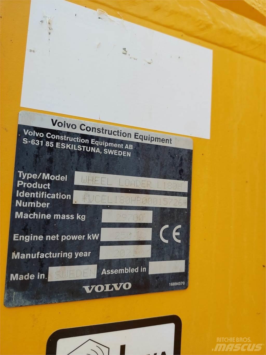 Volvo L 180H Tekerlekli yükleyiciler