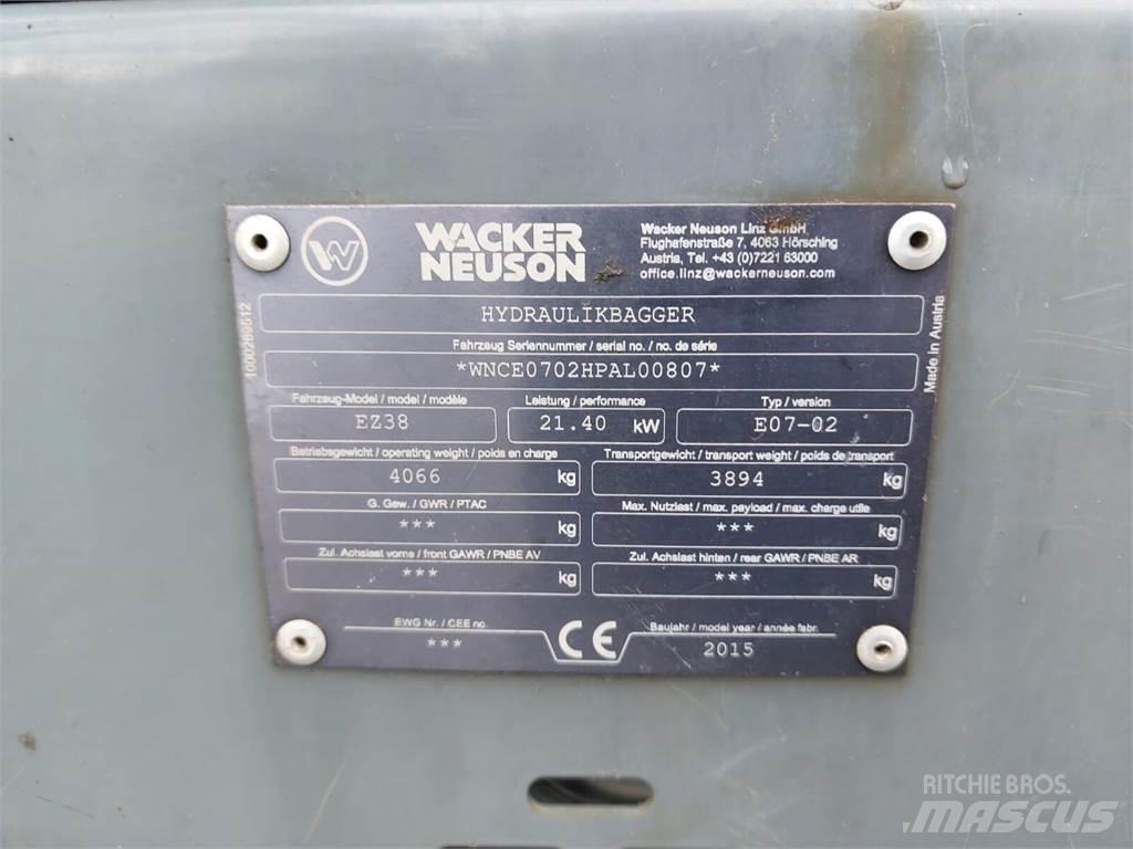 Wacker Neuson EZ38 Paletli ekskavatörler