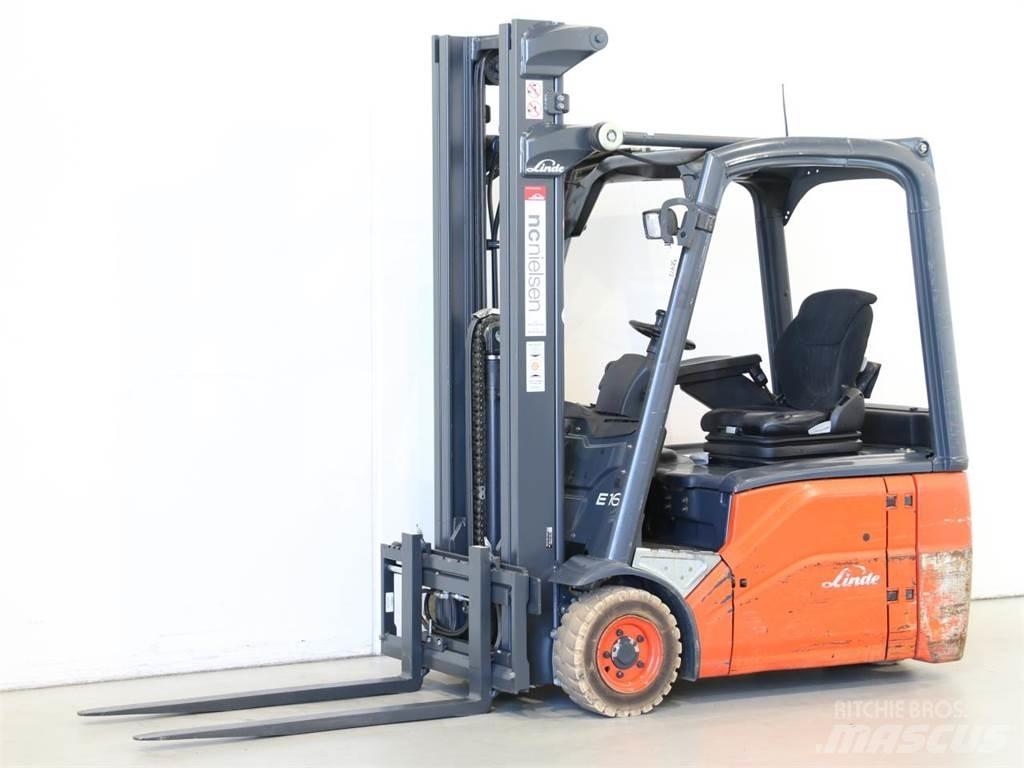 Linde E16/386-01 Elektrikli forkliftler