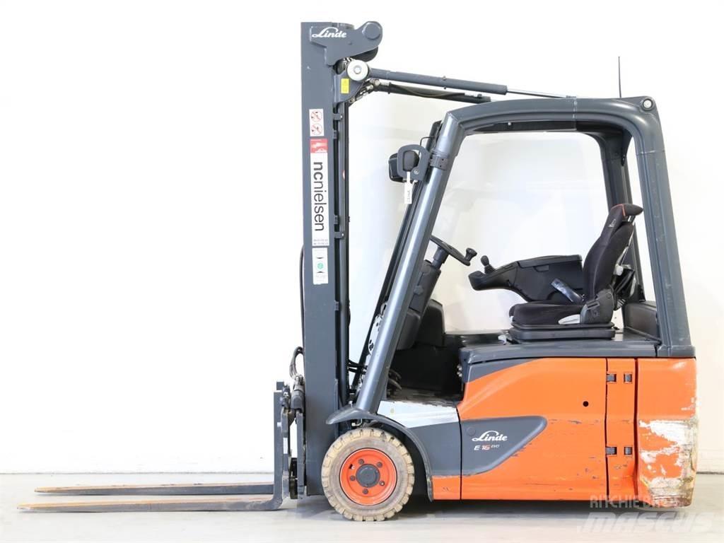 Linde E16/386-02 EVO Elektrikli forkliftler