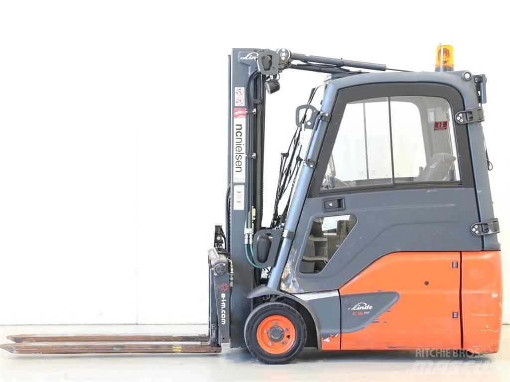 Linde E16/386-02 EVO Elektrikli forkliftler