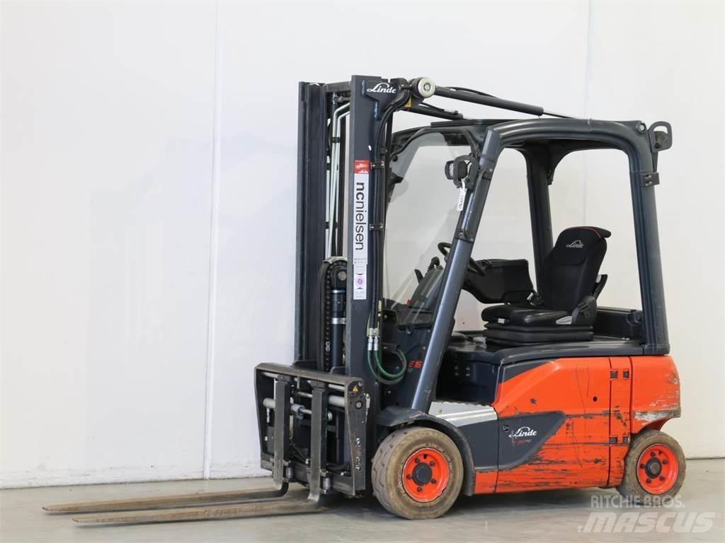 Linde E16P/386-02 Elektrikli forkliftler