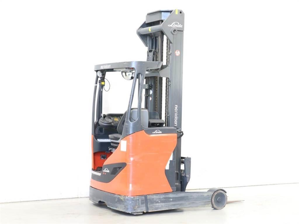 Linde R14-01/1120 Reach truck - depo içi istif araçları