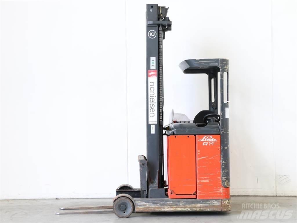 Linde R14/113 Reach truck - depo içi istif araçları