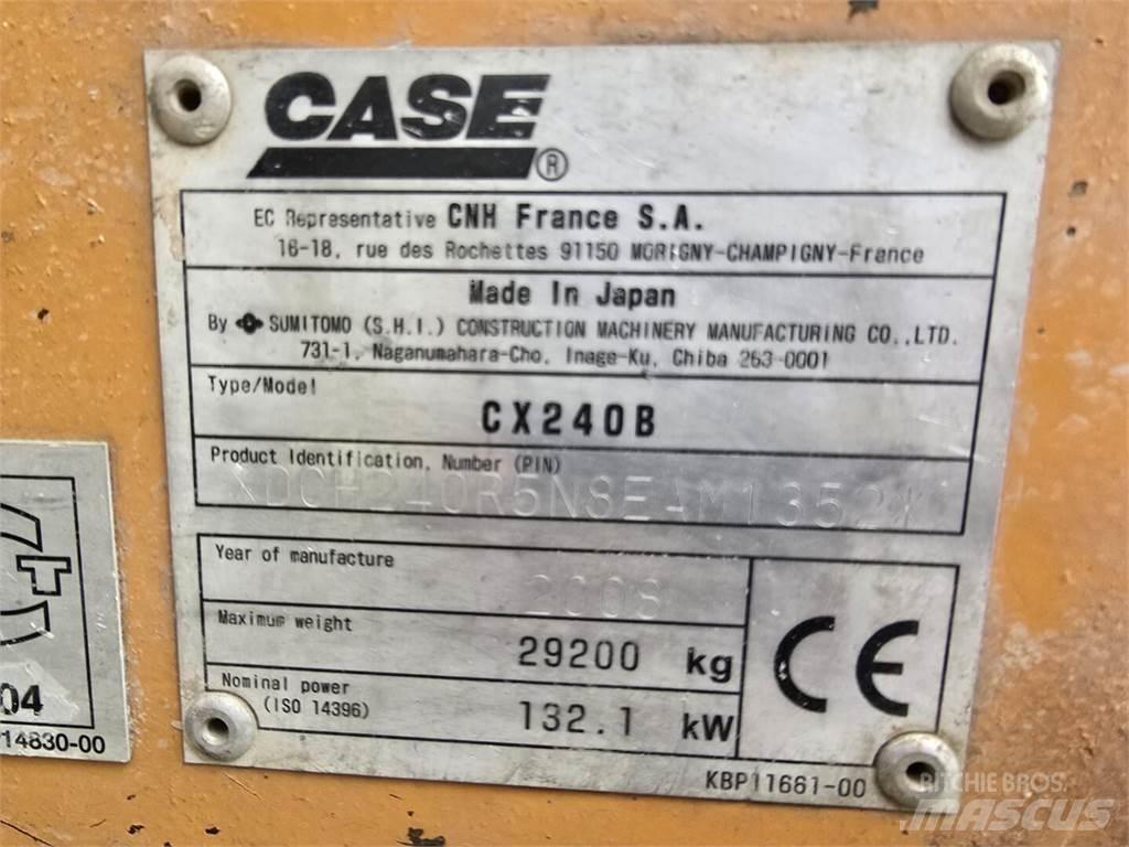 CASE CX 240 B Paletli ekskavatörler