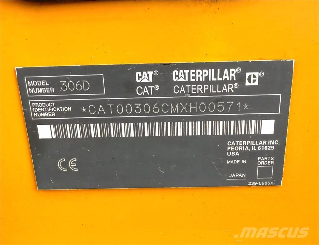 CAT 306D Mini ekskavatörler, 7 tona dek