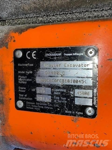 Doosan DX480LC Paletli ekskavatörler