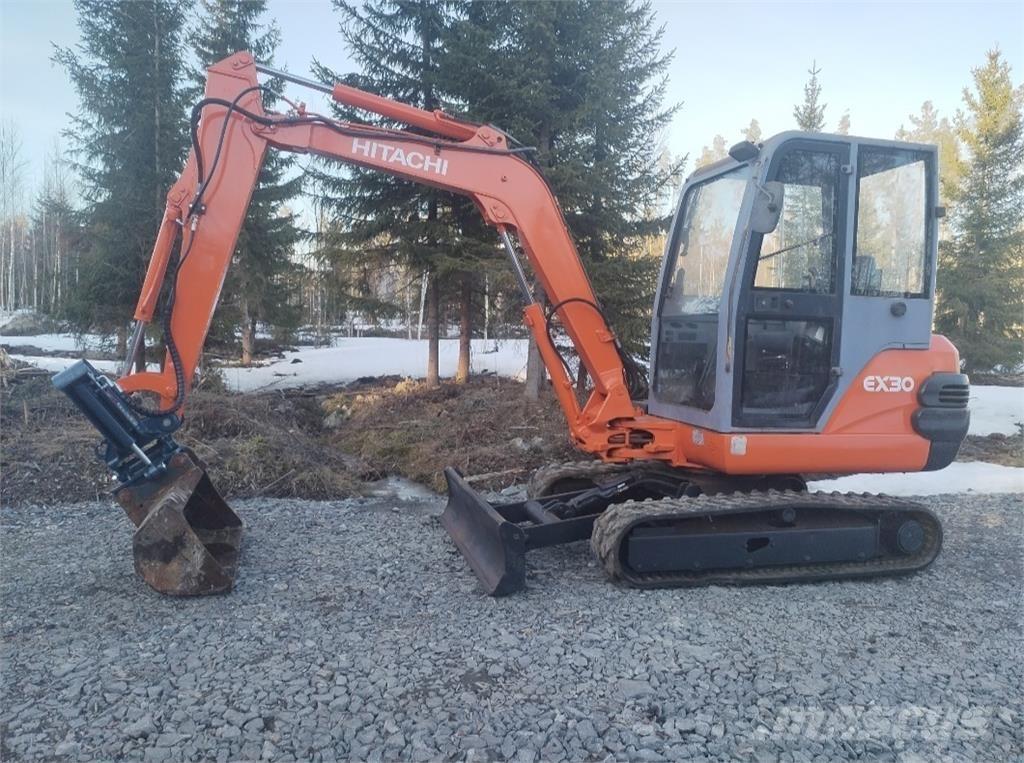 Hitachi Ex30 Mini ekskavatörler, 7 tona dek