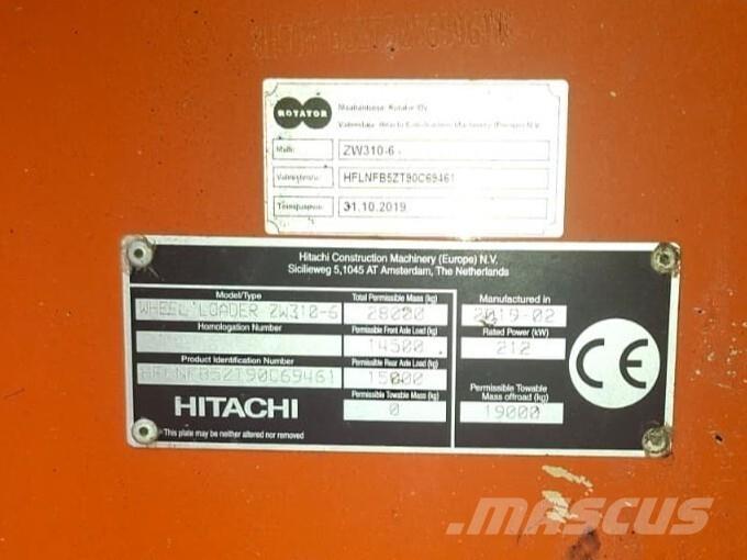 Hitachi ZW 310-6 Tekerlekli yükleyiciler