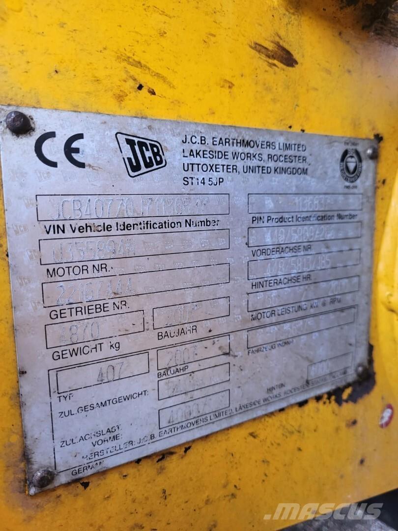 JCB 407 ZX Super Tekerlekli yükleyiciler