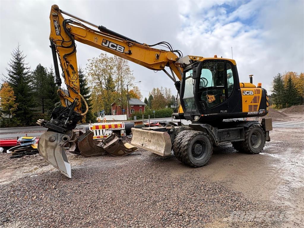 JCB JS 145 W Plus Lastik tekerli ekskavatörler