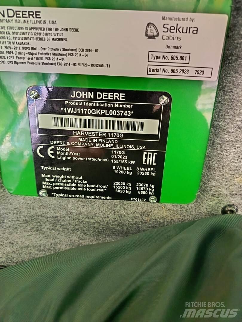 John Deere 1170G Biçerdöverler