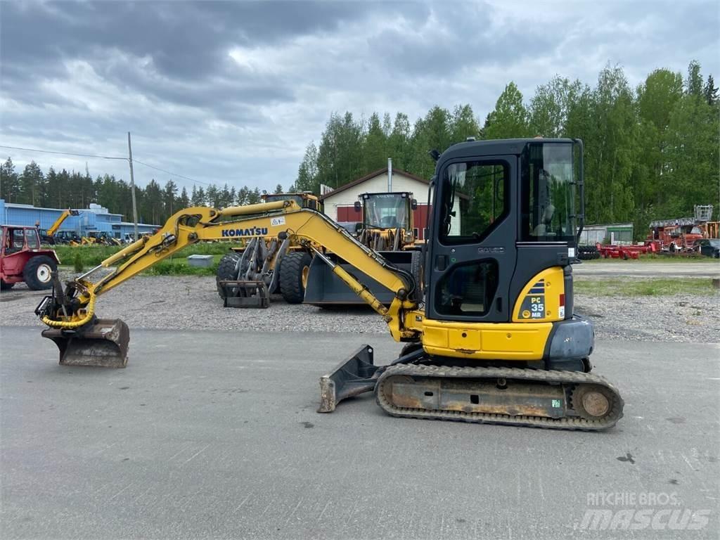 Komatsu PC 35MR-2 Mini ekskavatörler, 7 tona dek