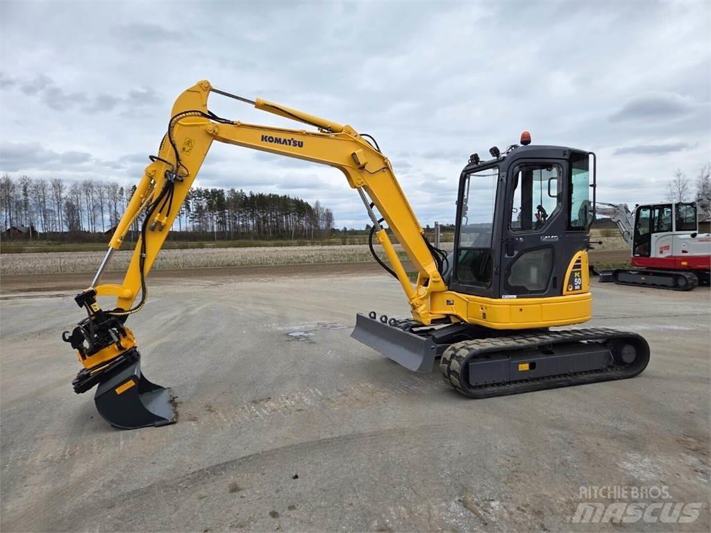 Komatsu PC50MR-2 Mini ekskavatörler, 7 tona dek