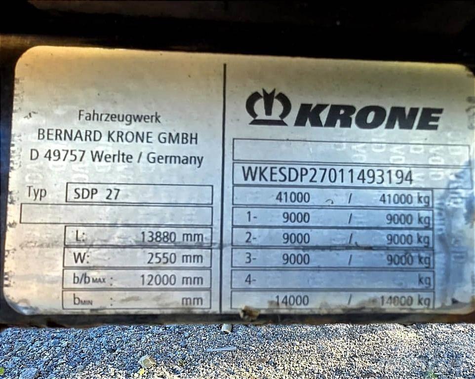 Krone SDP 27 Perdeli yari çekiciler