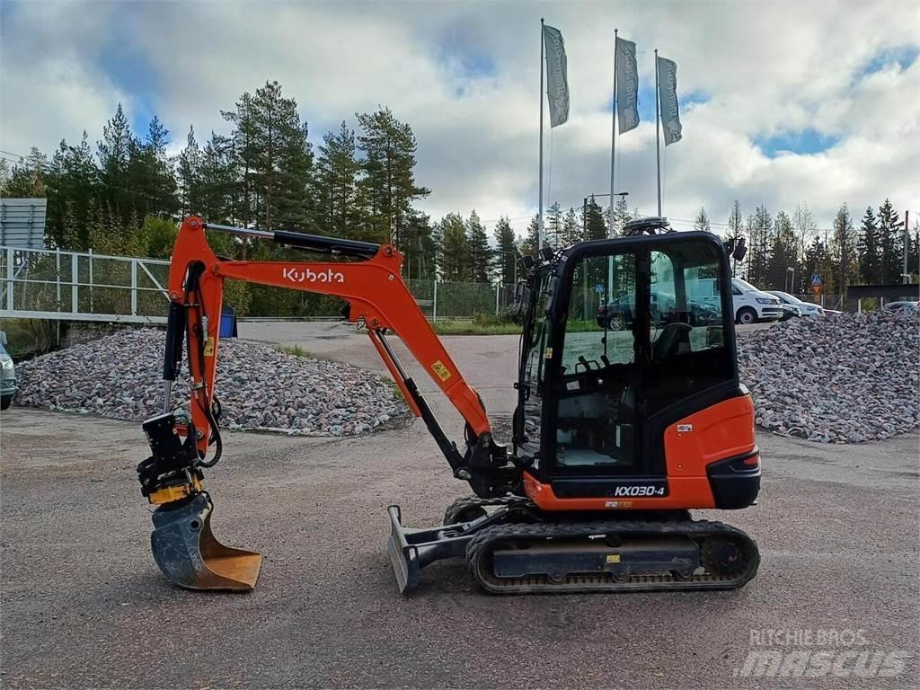 Kubota KX 030-4 Mini ekskavatörler, 7 tona dek