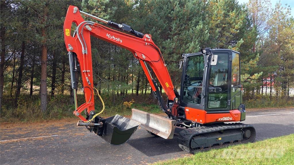 Kubota KX060-5 Mini ekskavatörler, 7 tona dek