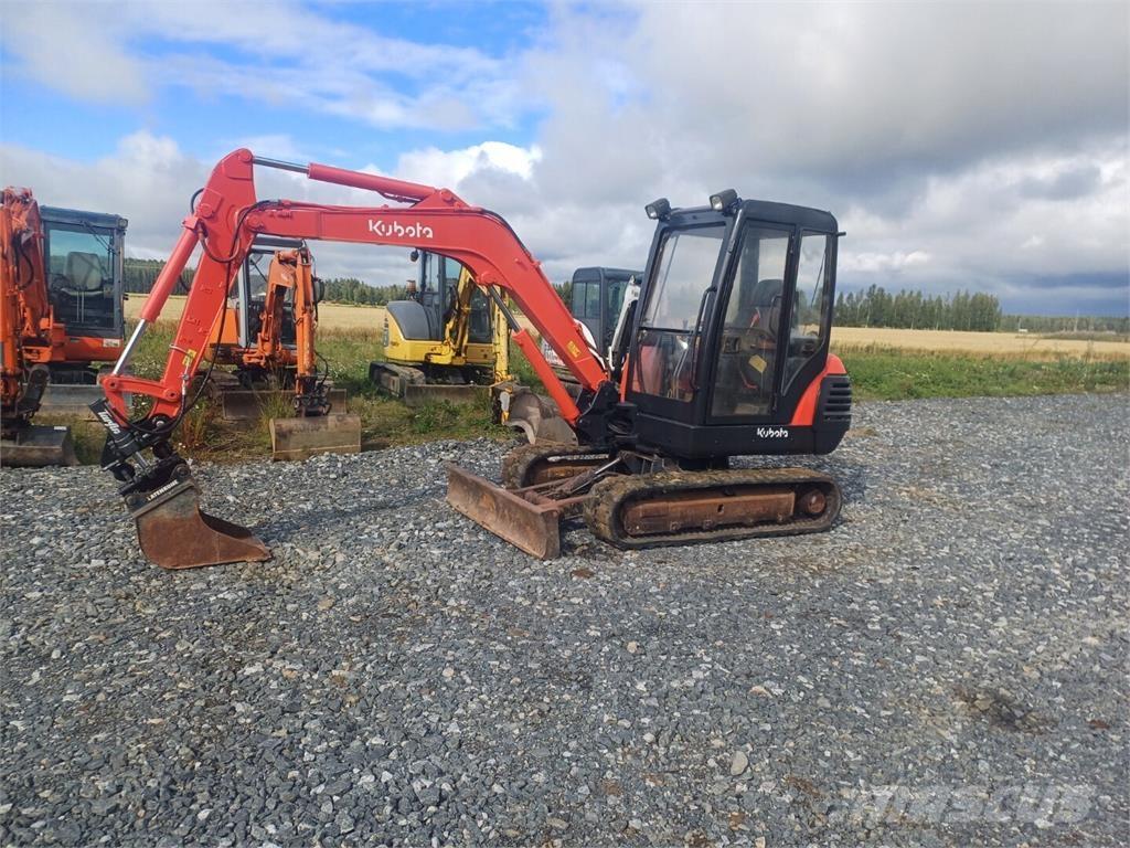 Kubota Kx121-2 Mini ekskavatörler, 7 tona dek