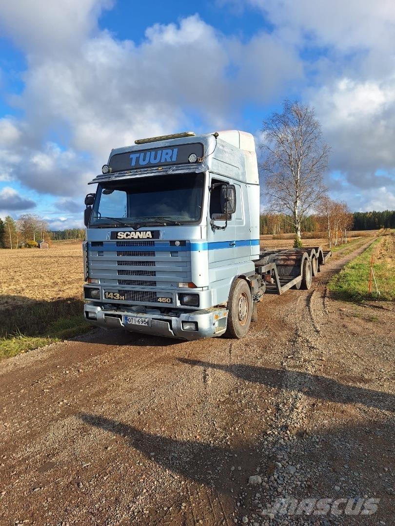 Scania 143H Orman makinesi taşıma kamyonları