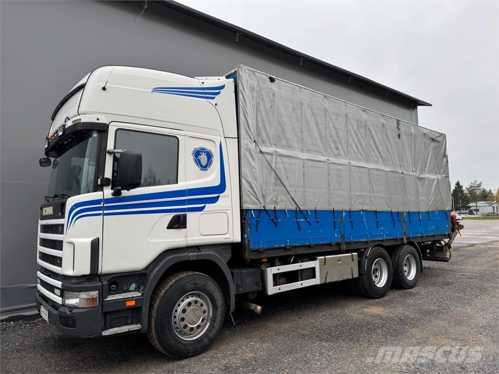 Scania 144G 6x2 Araç üzeri vinçler