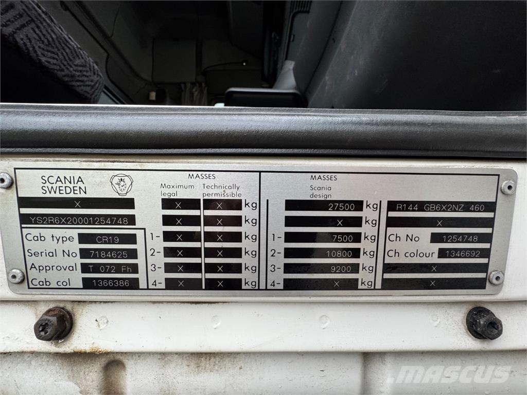 Scania 144G 6x2 Araç üzeri vinçler