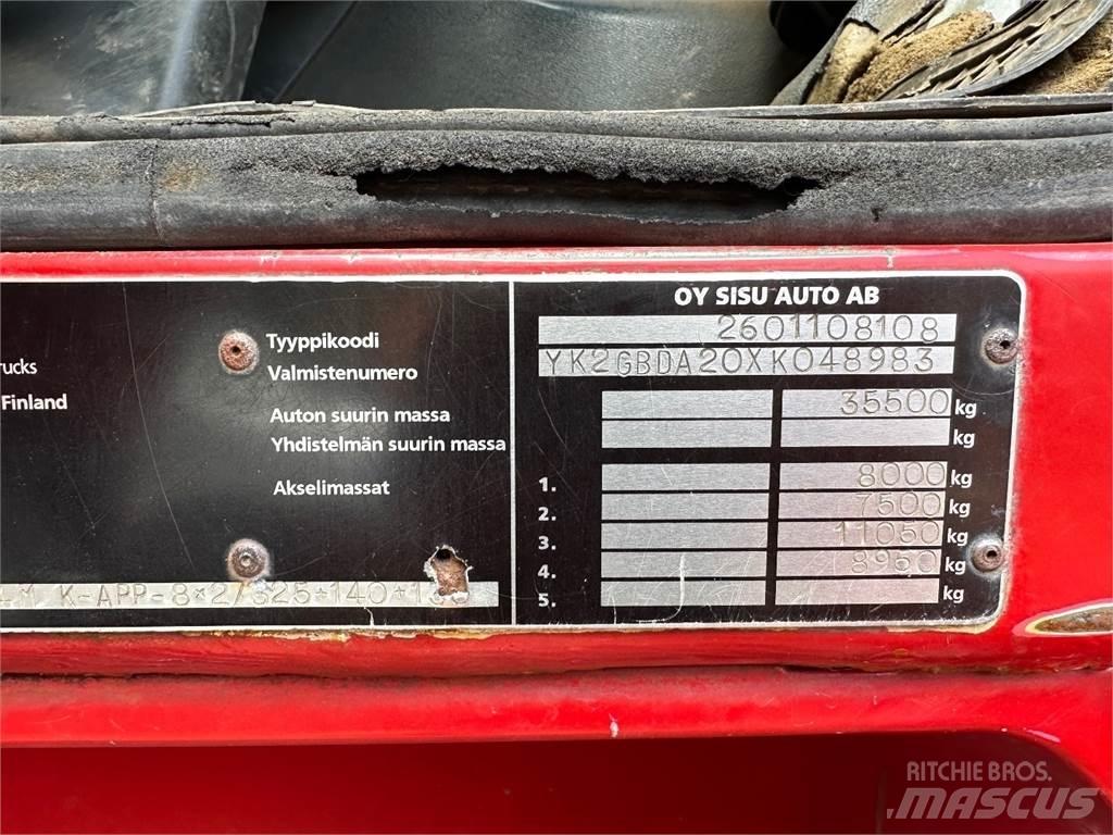 Sisu E14 8x2 Vinçli kamyonlar