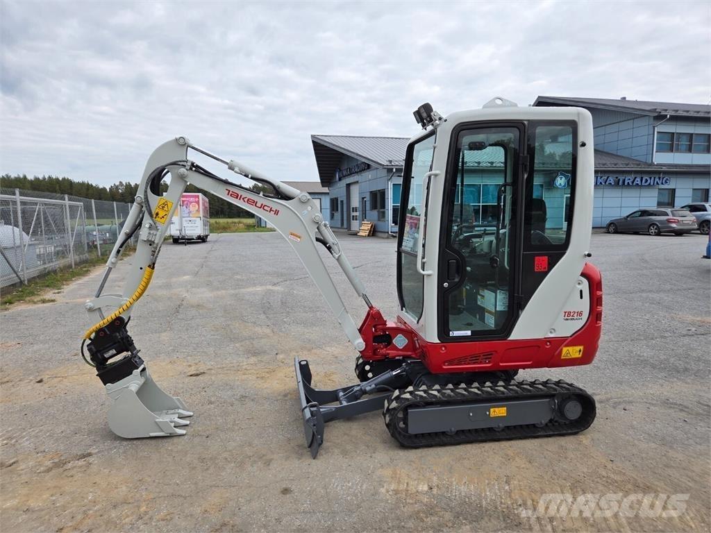 Takeuchi TB216 Mini ekskavatörler, 7 tona dek