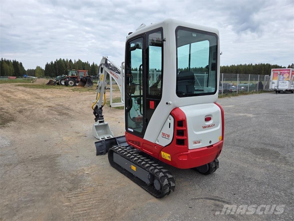 Takeuchi TB216 Mini ekskavatörler, 7 tona dek