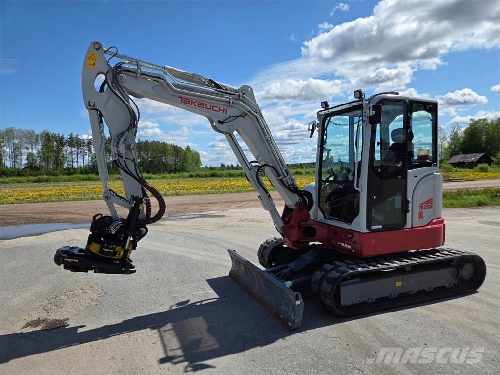 Takeuchi TB350R Mini ekskavatörler, 7 tona dek