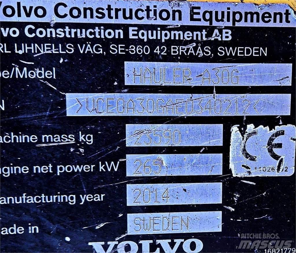 Volvo A30G Belden kirma kaya kamyonu