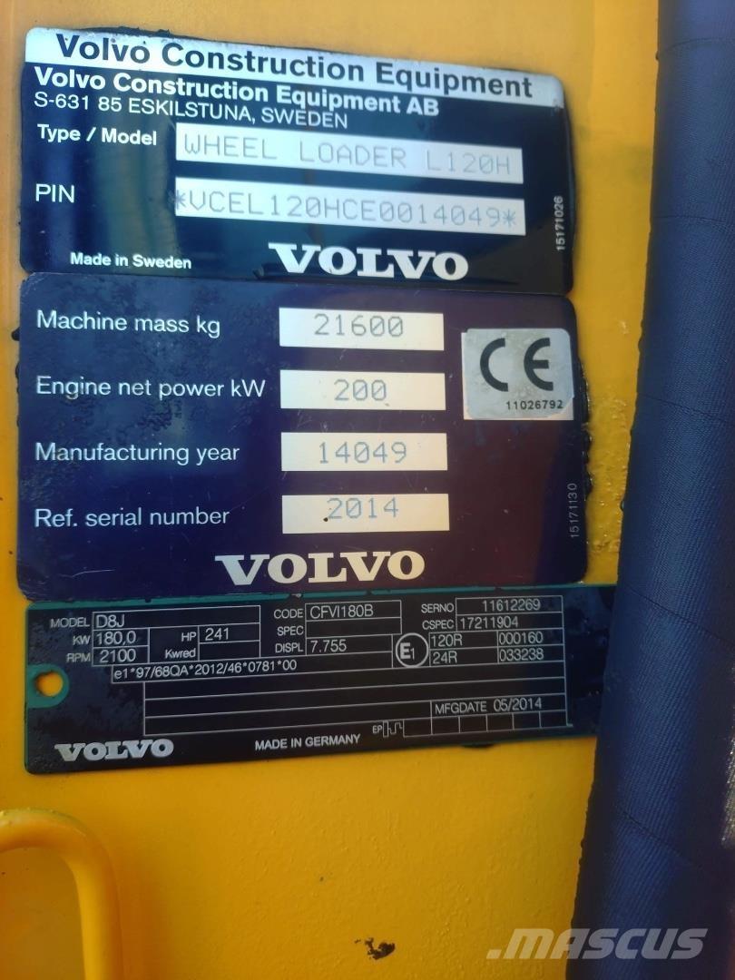 Volvo L120H Tekerlekli yükleyiciler