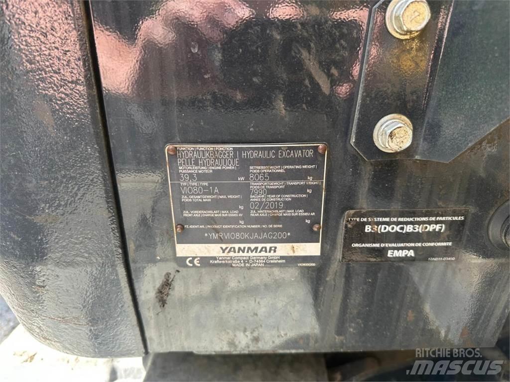 Yanmar Vio 80-1A Midi ekskavatörler 7 - 12 t