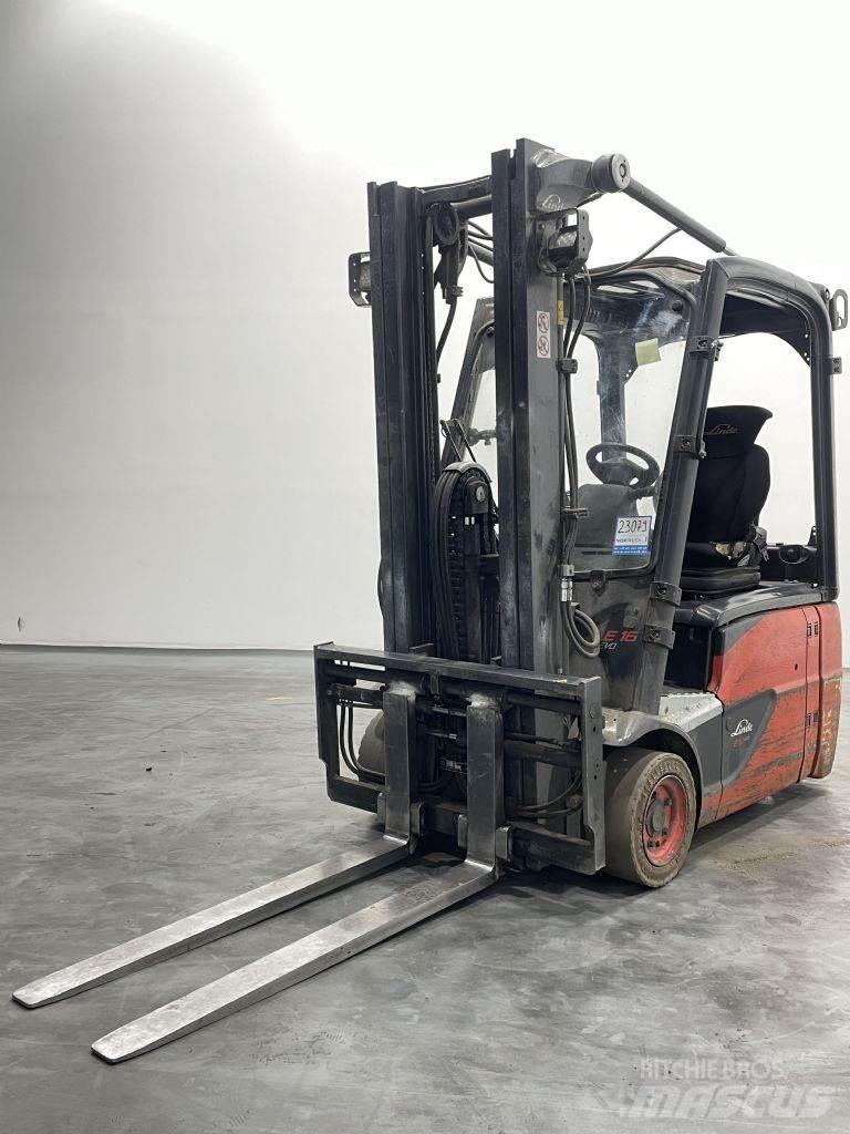 Linde E16-02-386 Elektrikli forkliftler