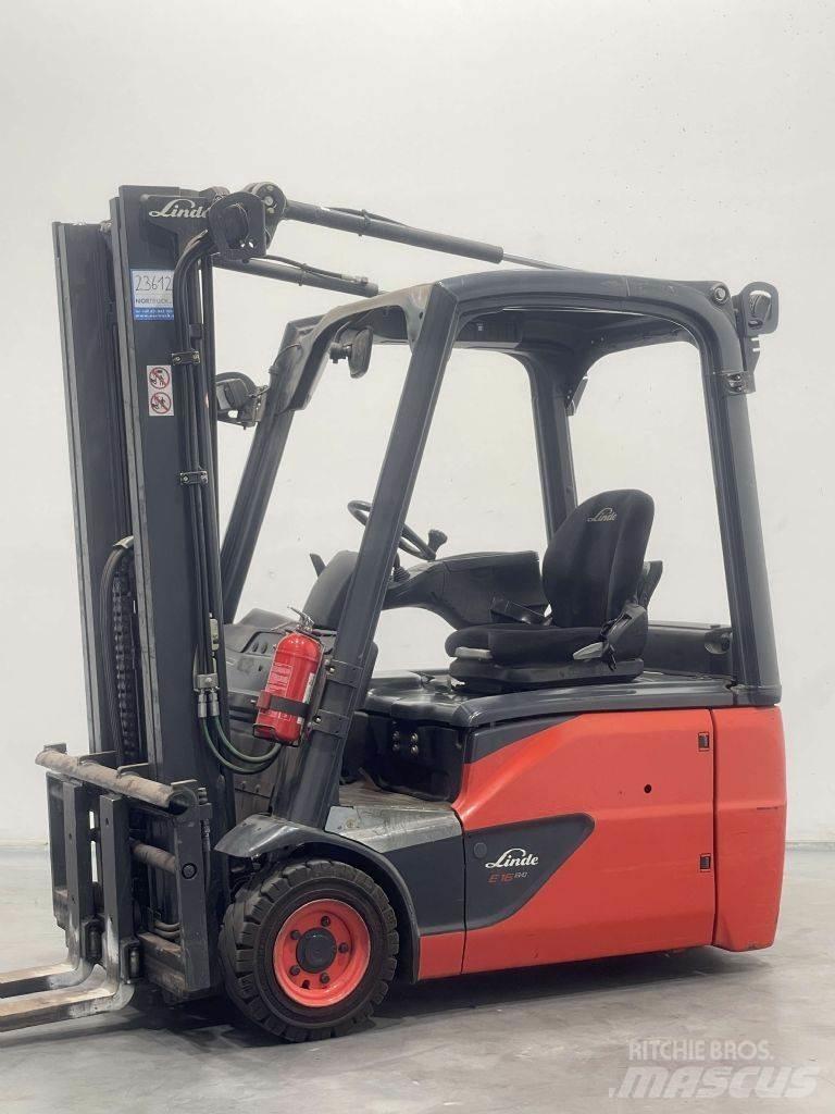 Linde E16-02-386 Elektrikli forkliftler