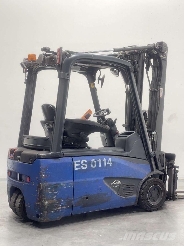 Linde E16L-02-386 Elektrikli forkliftler